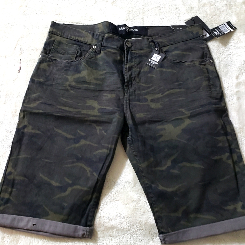 Mens Xray Camo slim stretch shorts